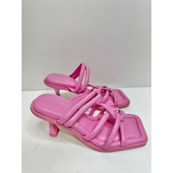 Sam Edelman Circus Sandals Womens Size 5 Pink Savanna Strappy Barbie Heels - Picture 4 of 9